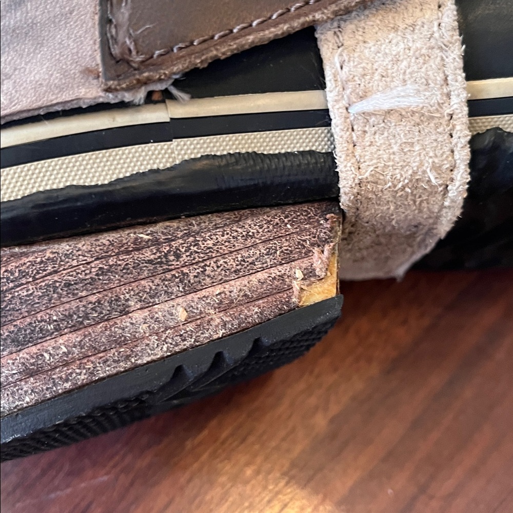 Sorel Dark Brown with Gray Leather Slimpack Tall Boots - Picture 10 of 13